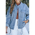 'Sable' Snap Down Denim Jacket - Celes Fashion